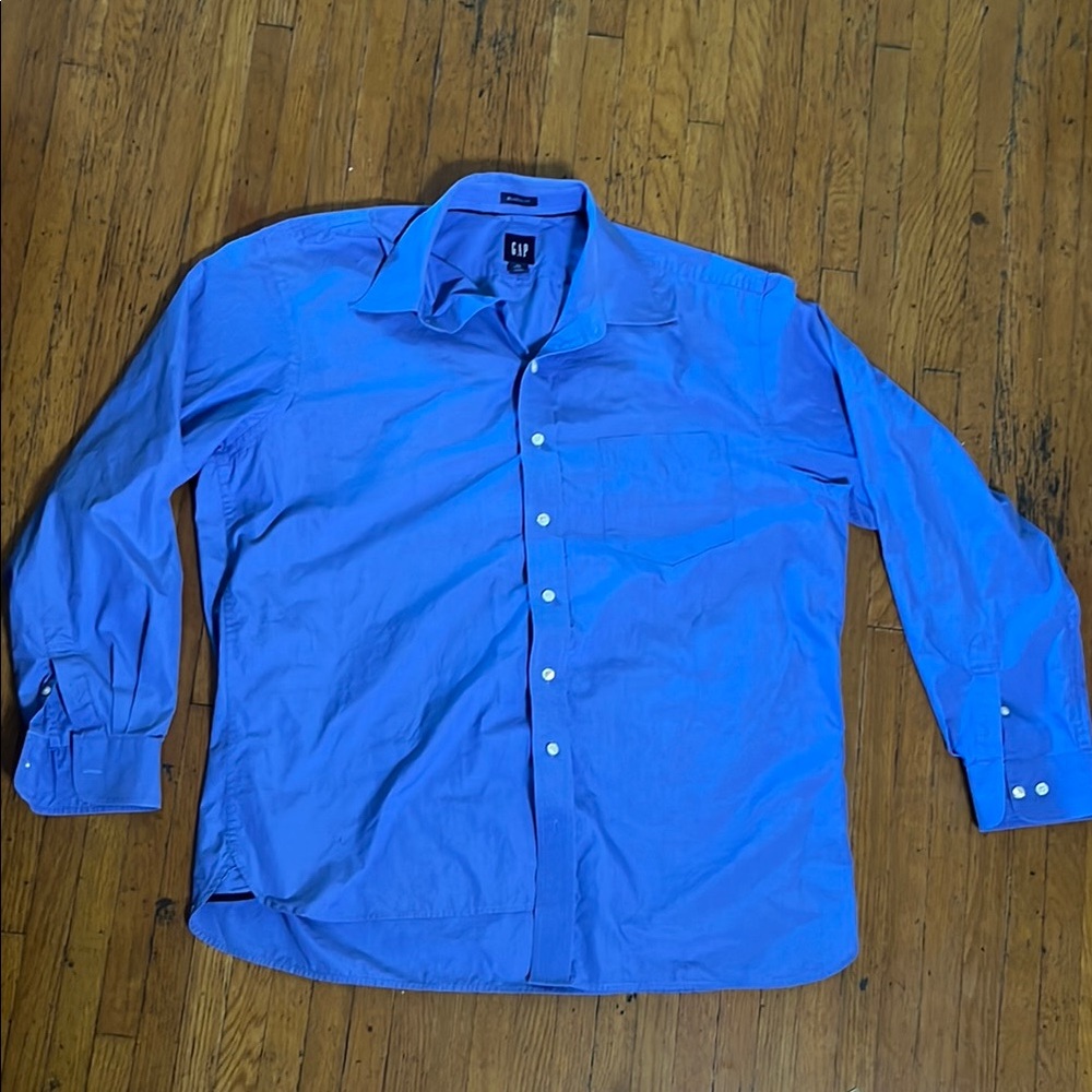 Men’s XL GAP Vibrant Blue Long Sleeve Shirt